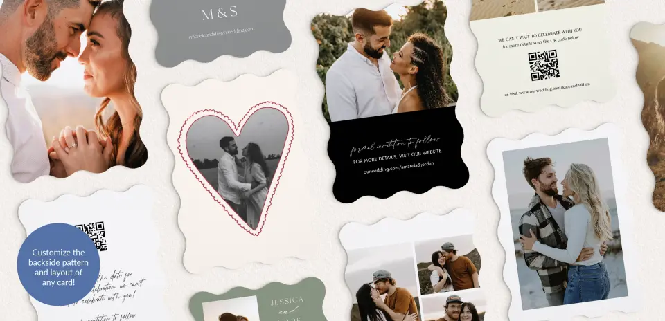 Back of Save the Date Card