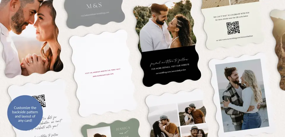 Back of Save the Date Card