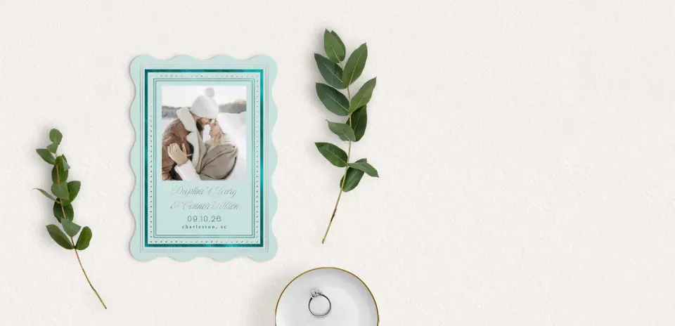 Save the Date Card with Optional Guest Addressing Service