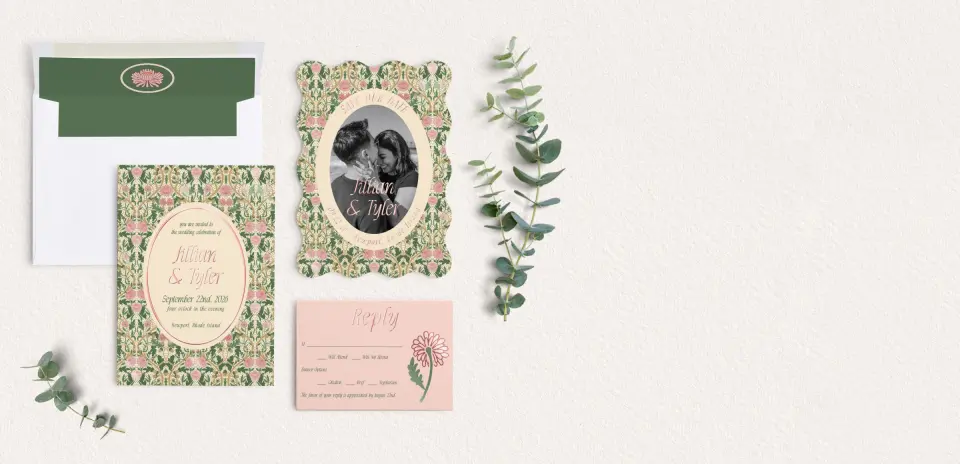 Front of Save the Date Card