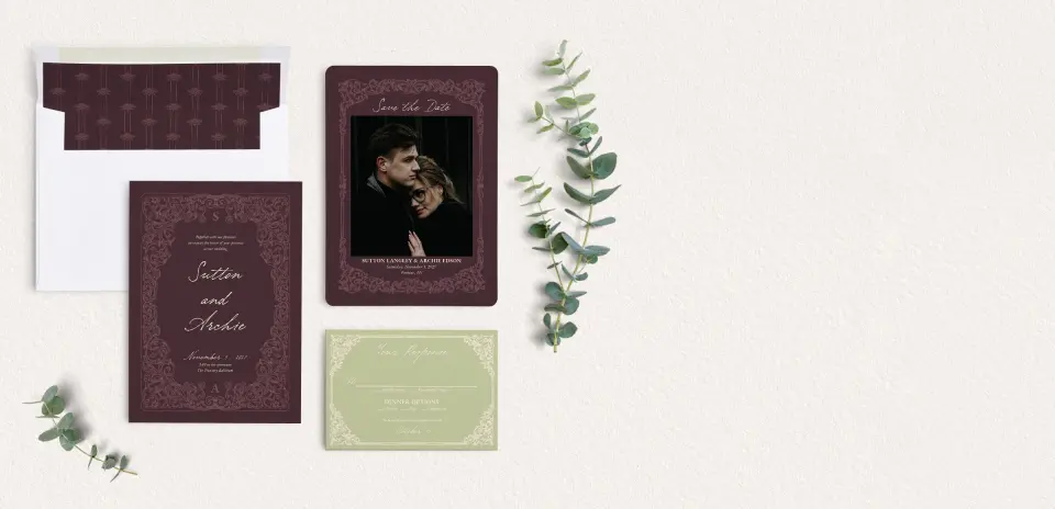 Front of Save the Date Card