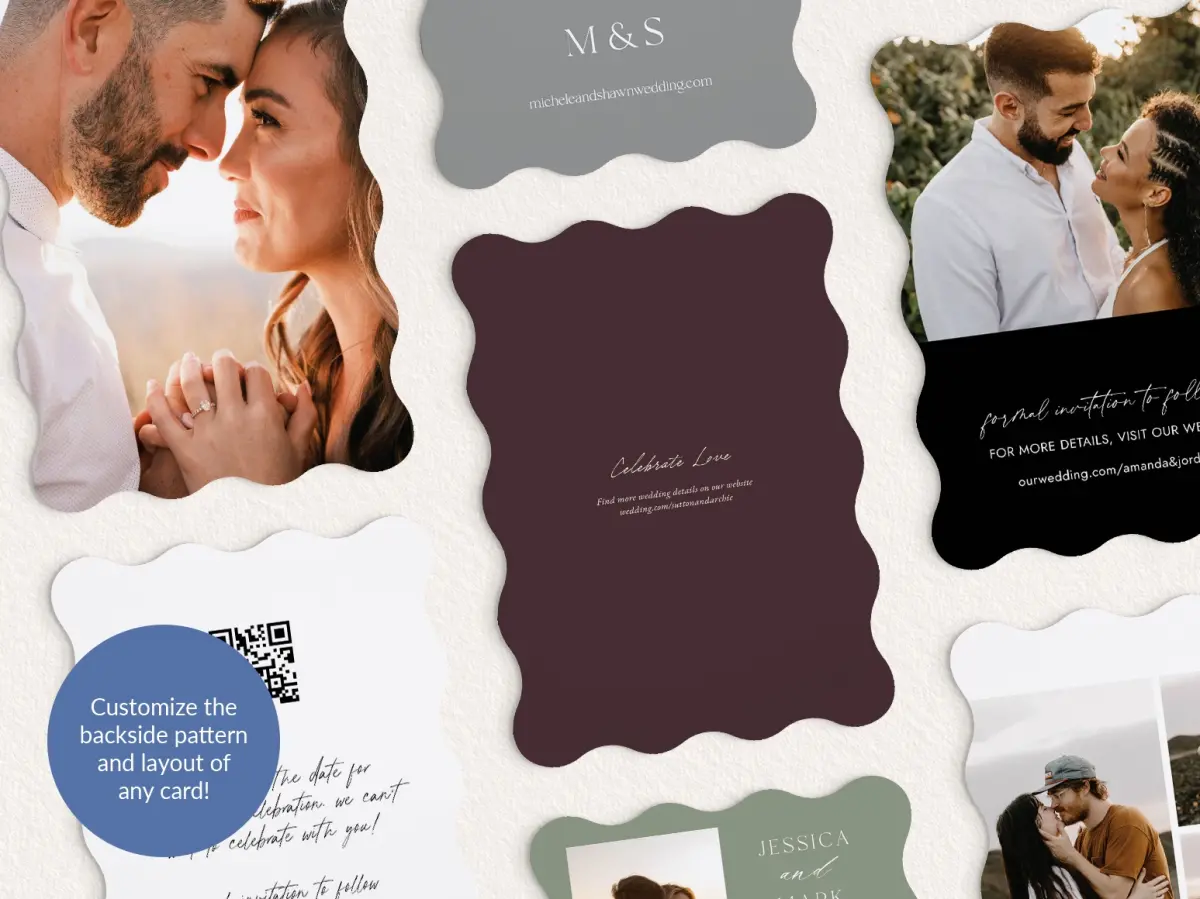 Back of Save the Date Card