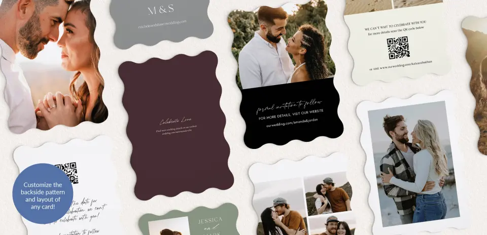 Back of Save the Date Card