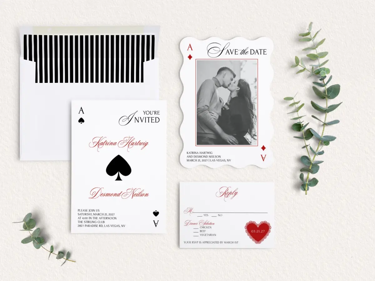 Front of Save the Date Card