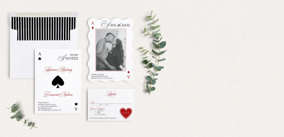 Front of Save the Date Card