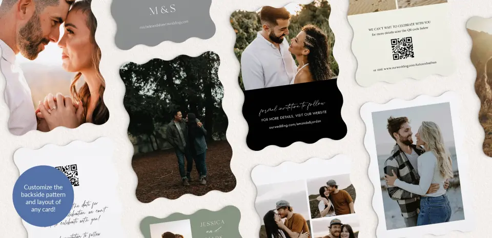 Back of Save the Date Card