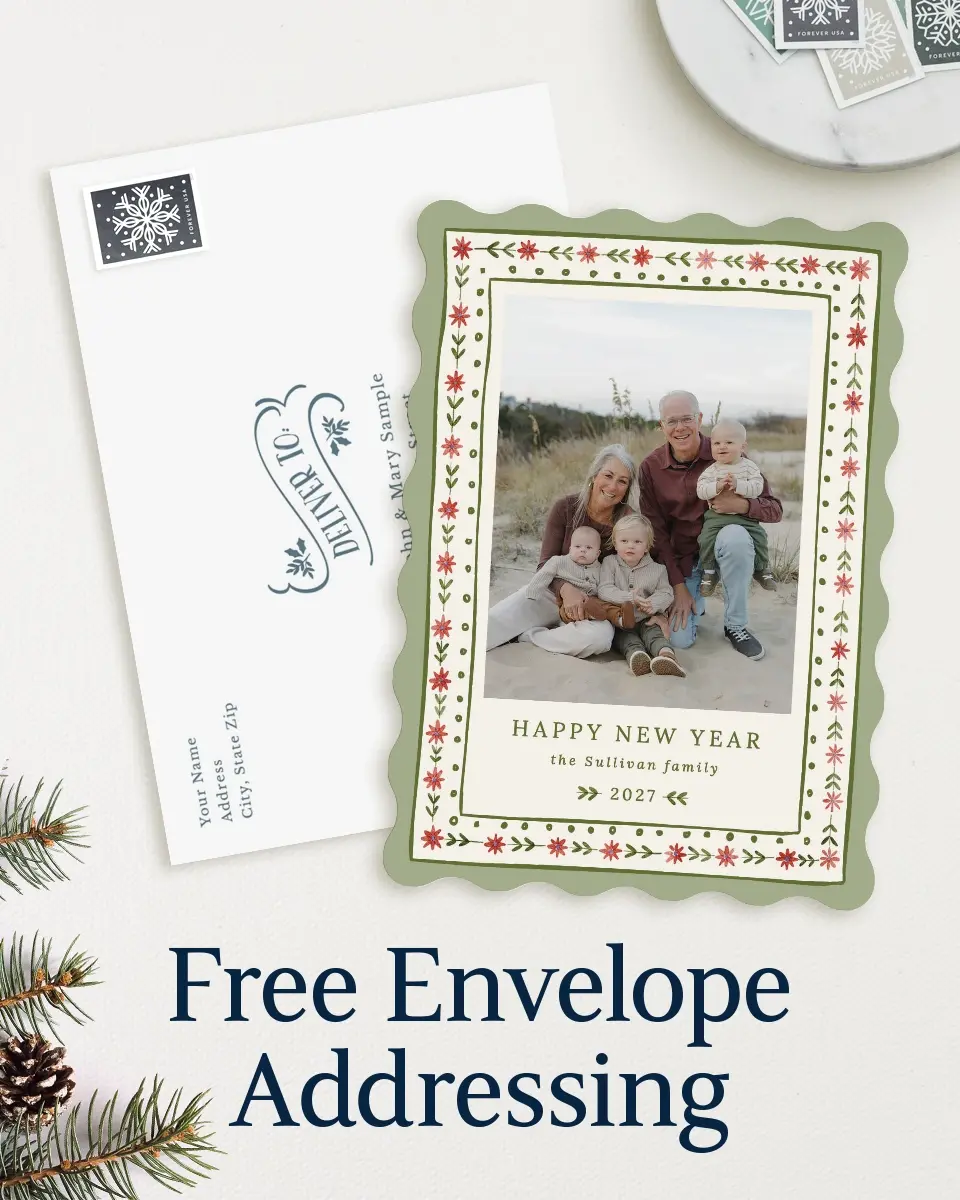 Wavy Christmas Cards