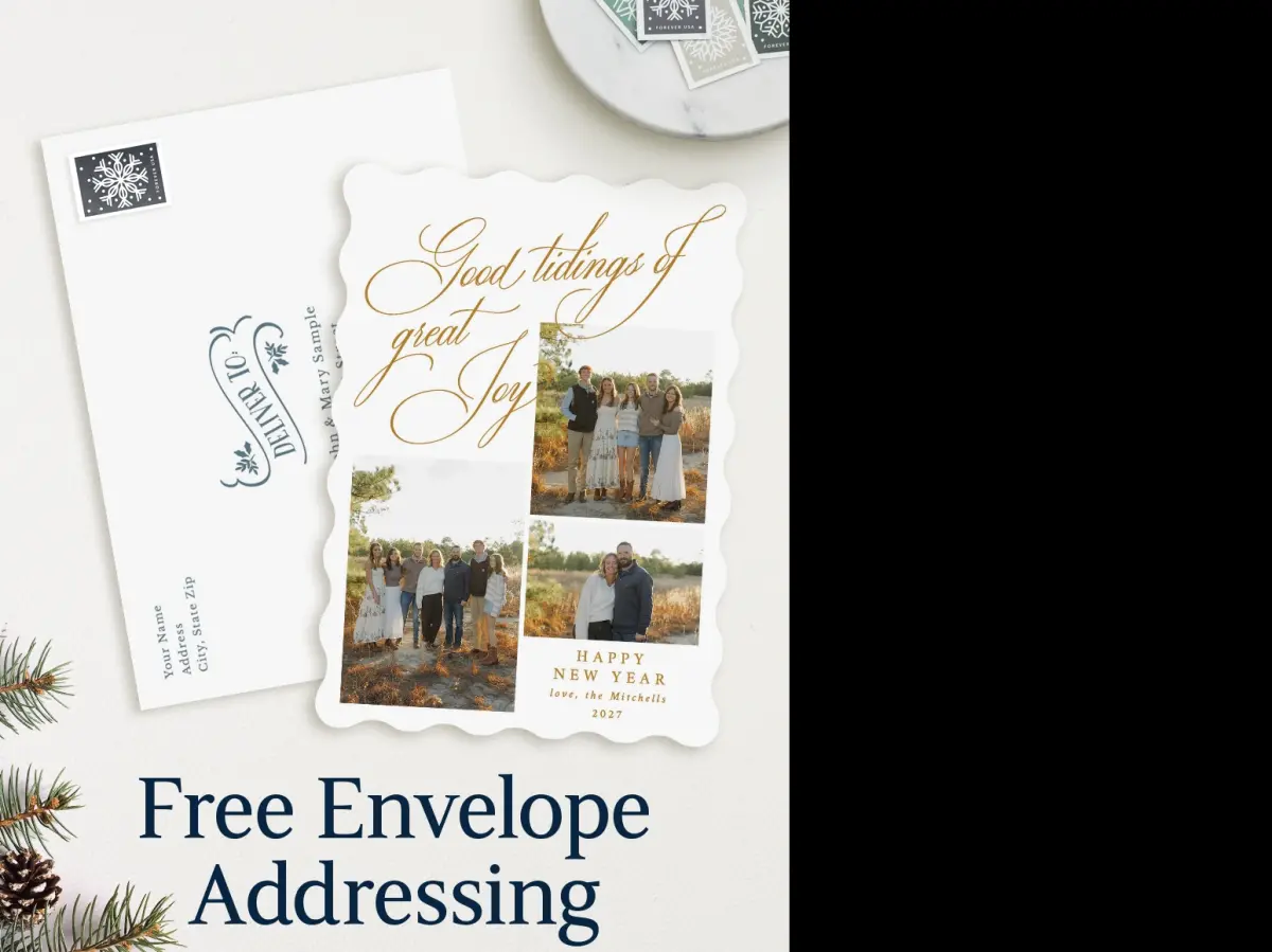 Wavy Christmas Cards