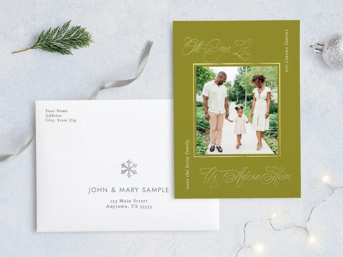 Front with Envelope Design