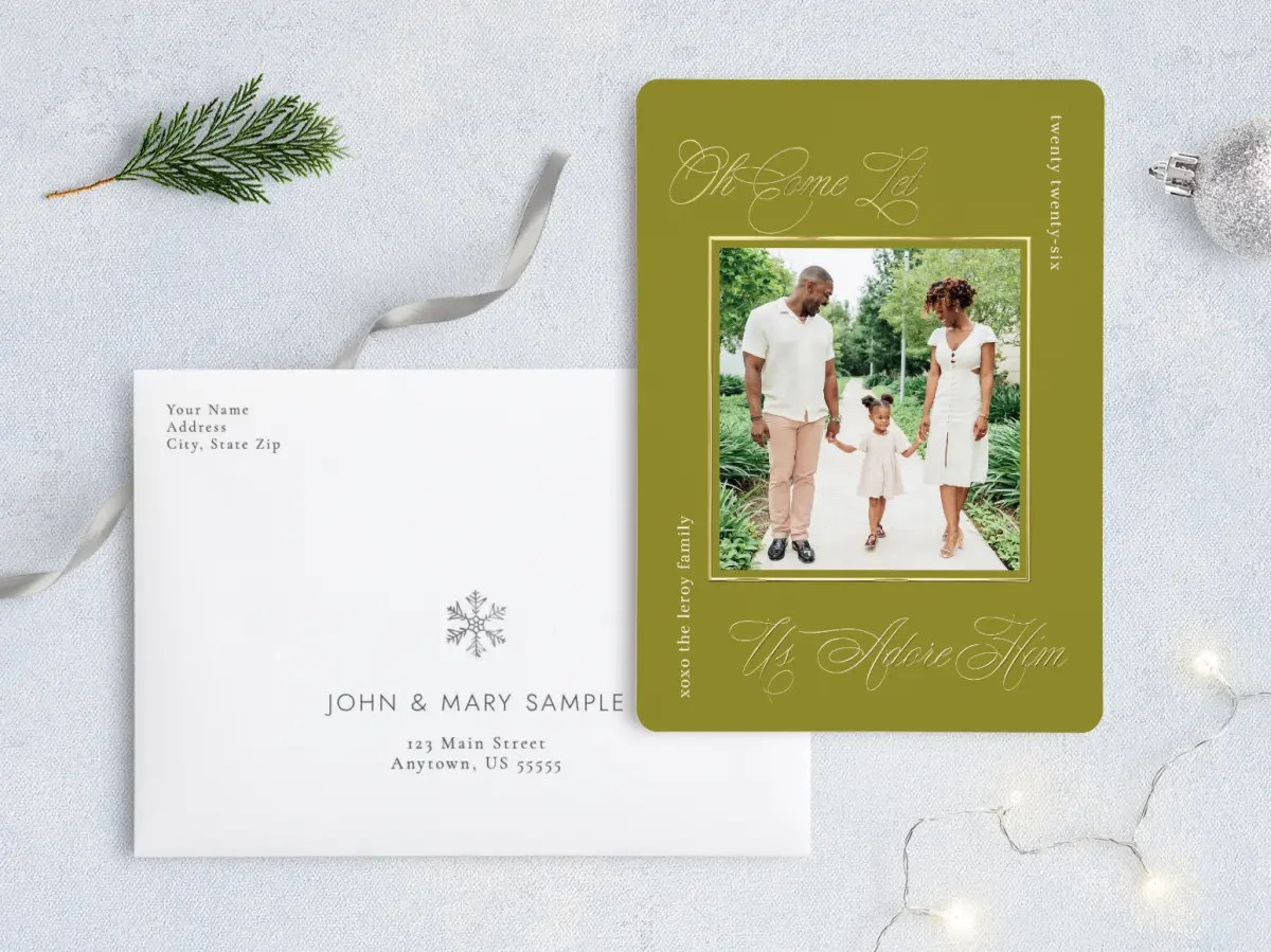 Front with Envelope Design
