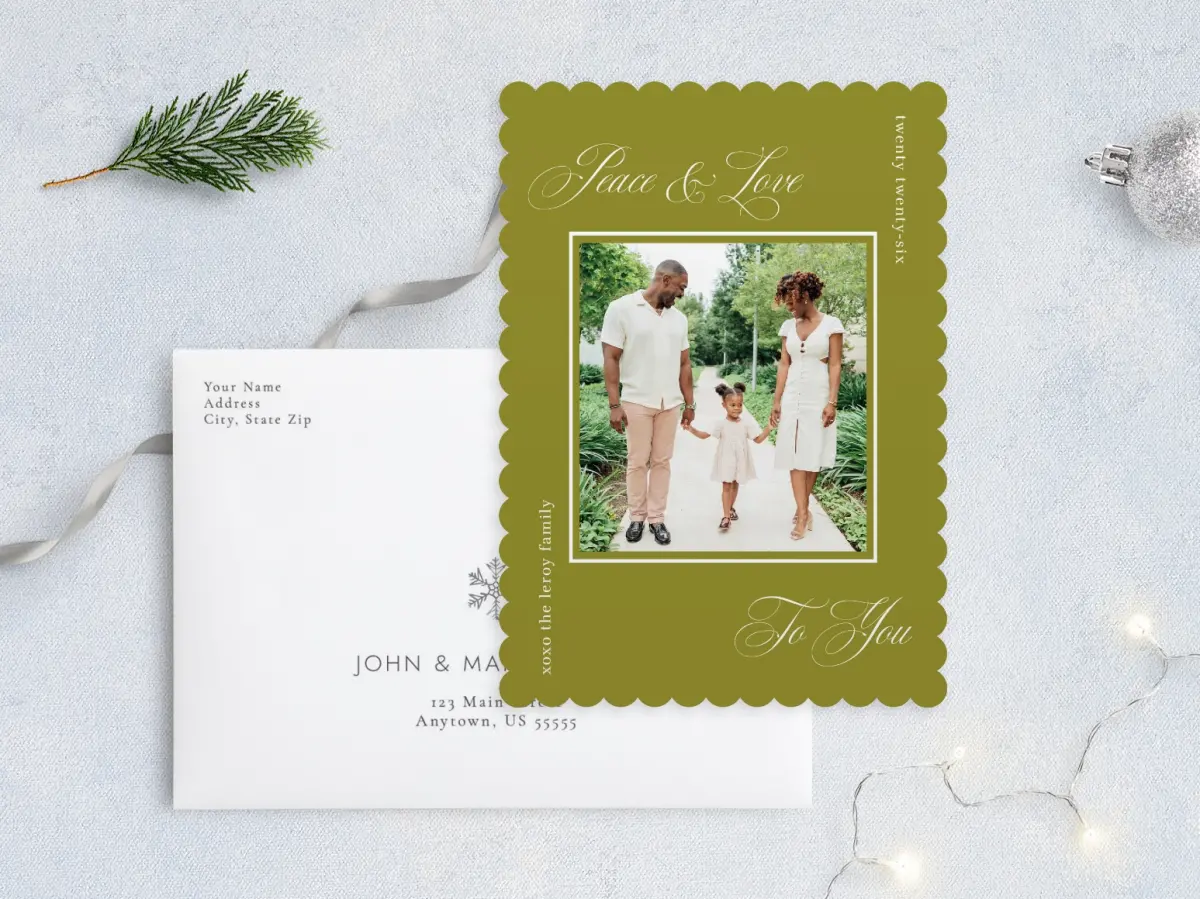 Front with Envelope Design