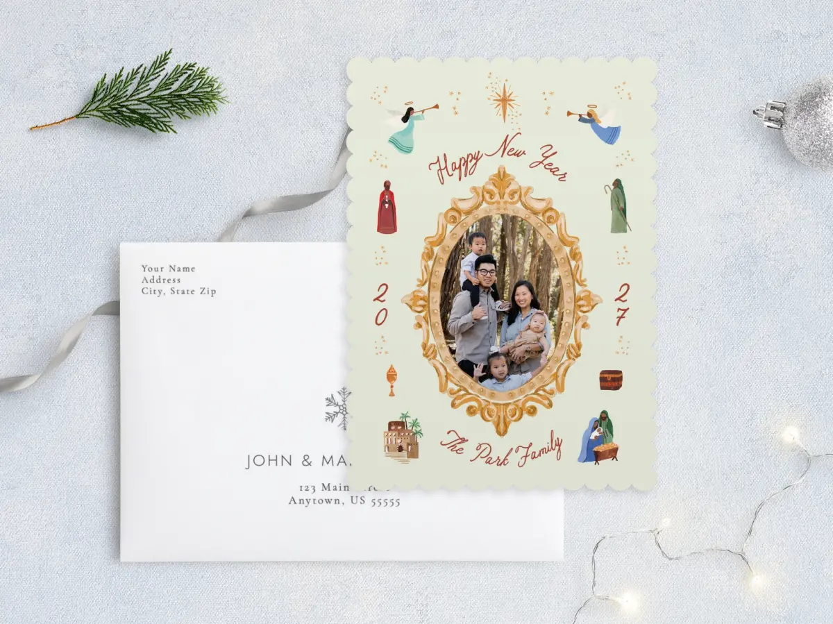 Front with Envelope Design