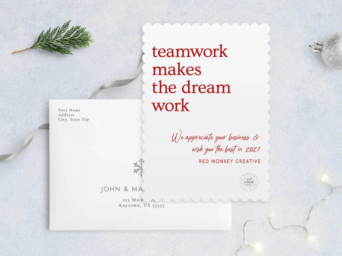 Front with Envelope Design