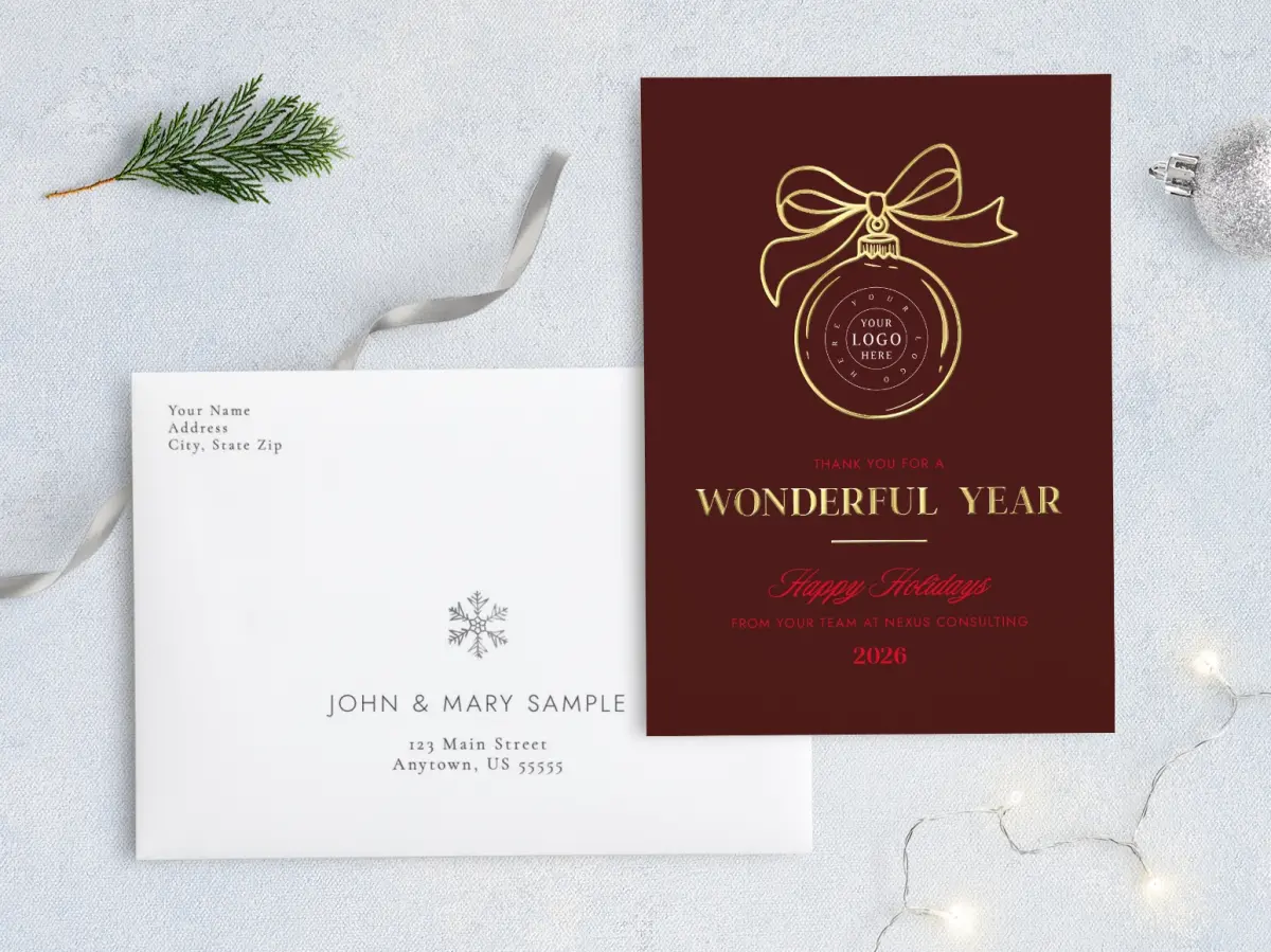 Front with Envelope Design