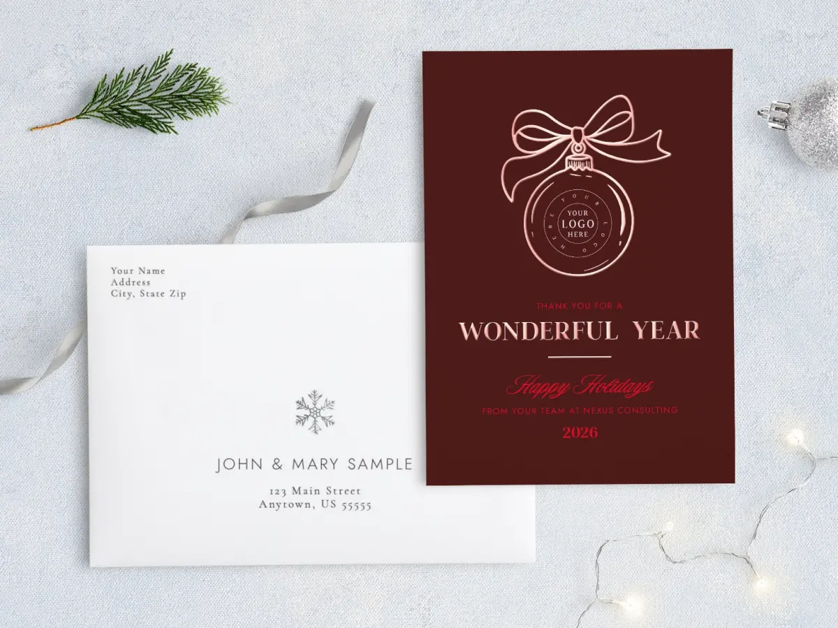 Front with Envelope Design