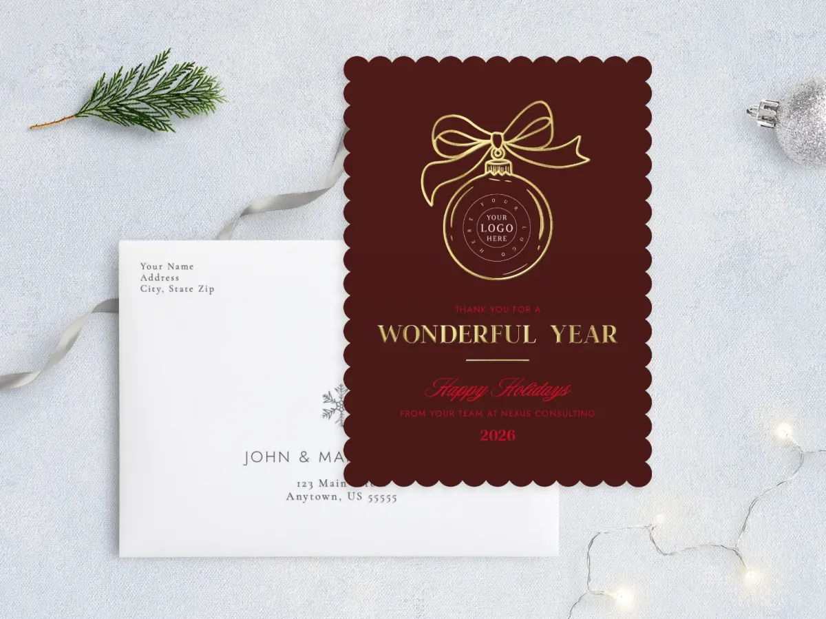 Front with Envelope Design