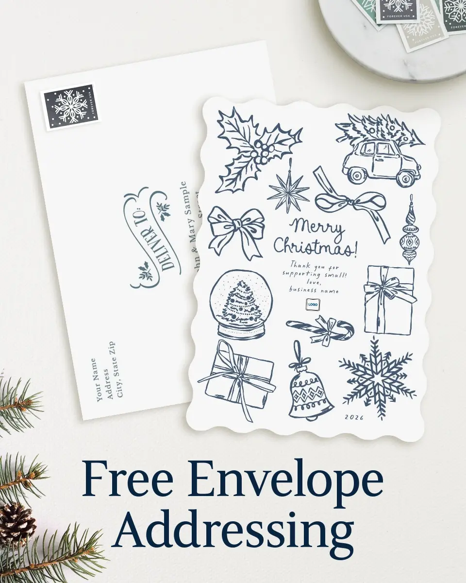 Wavy Christmas Cards