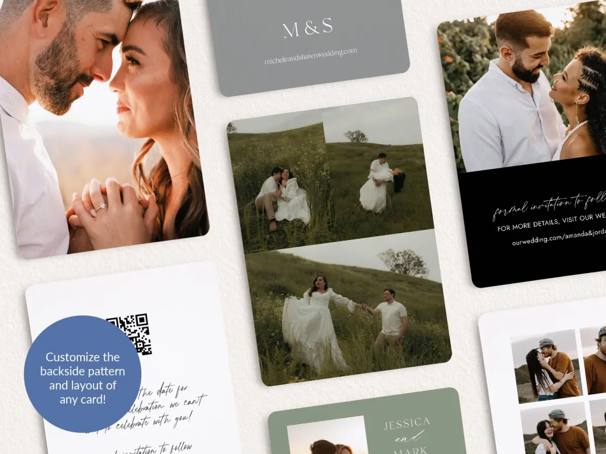 Back of Save the Date Card