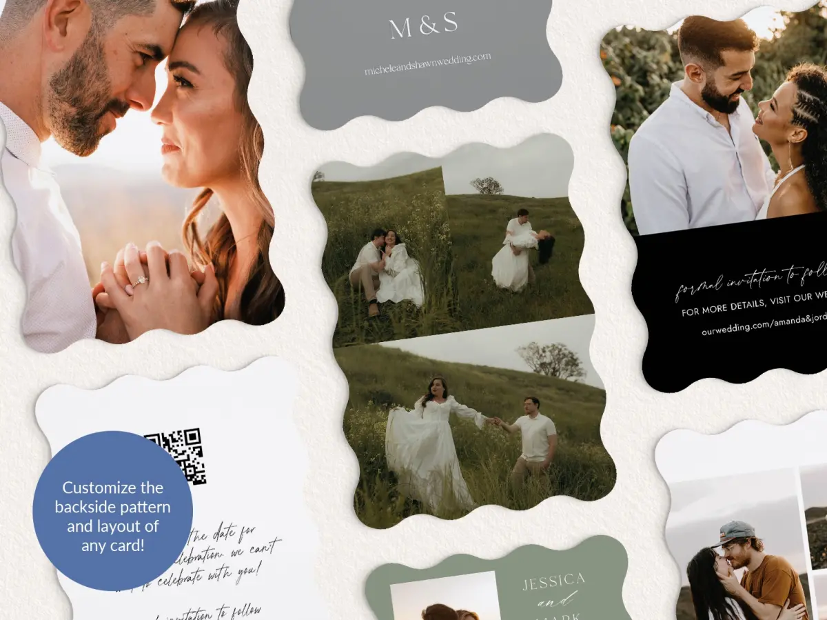 Back of Save the Date Card