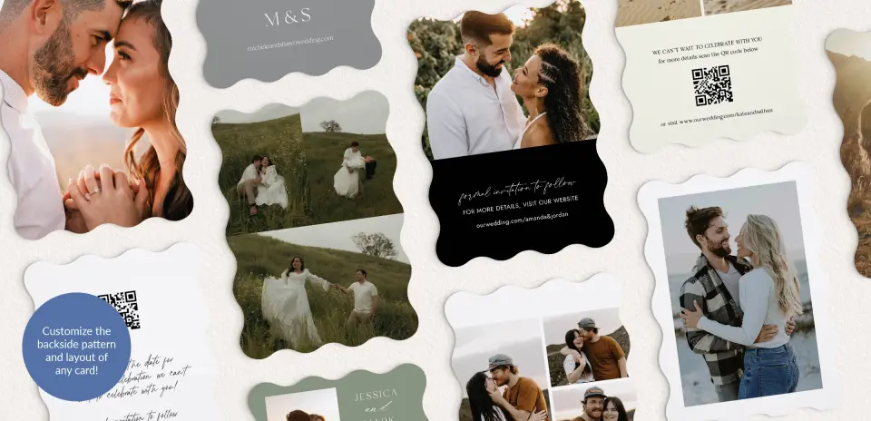 Back of Save the Date Card
