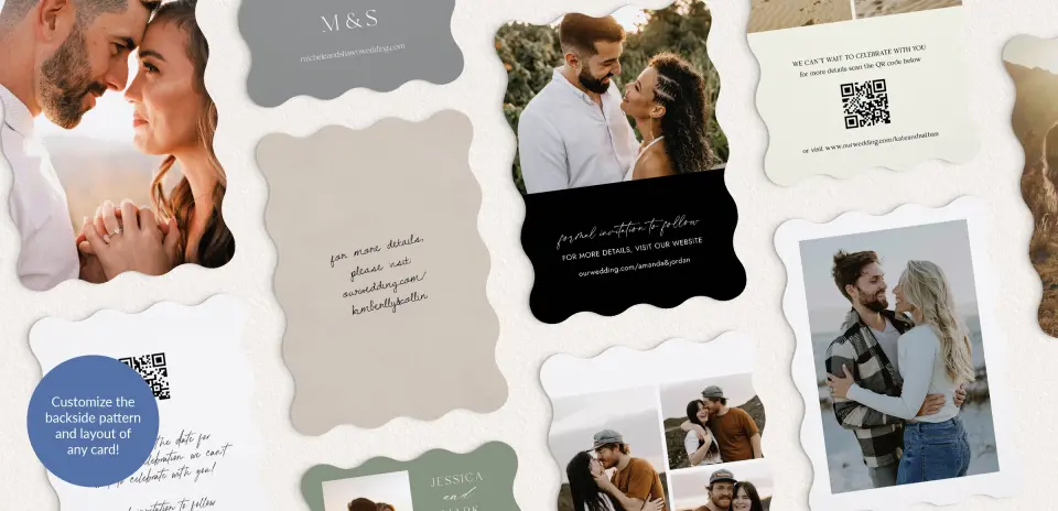 Back of Save the Date Card