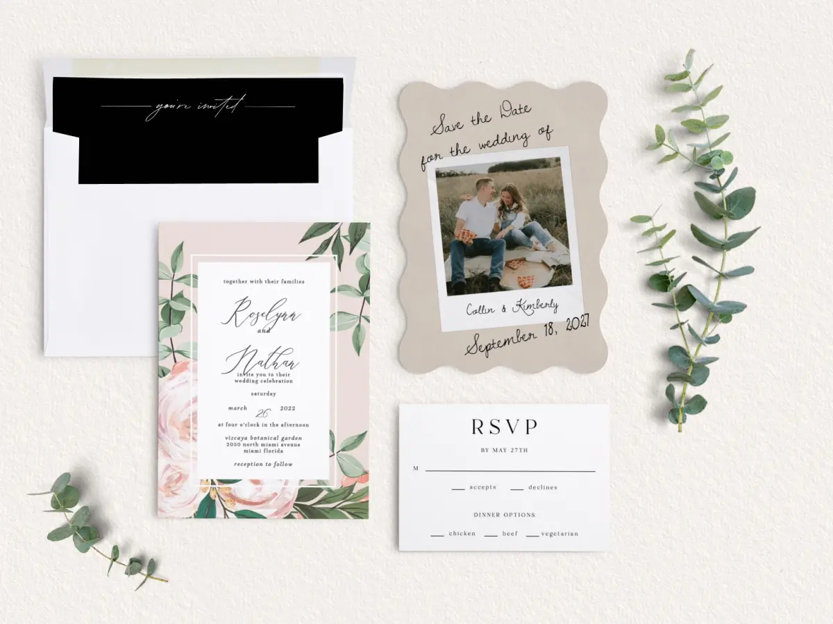Front of Save the Date Card