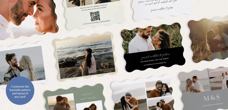 Back of Save the Date Card
