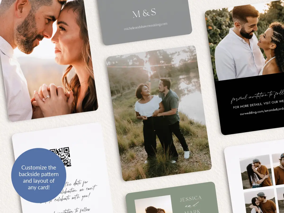 Back of Save the Date Card