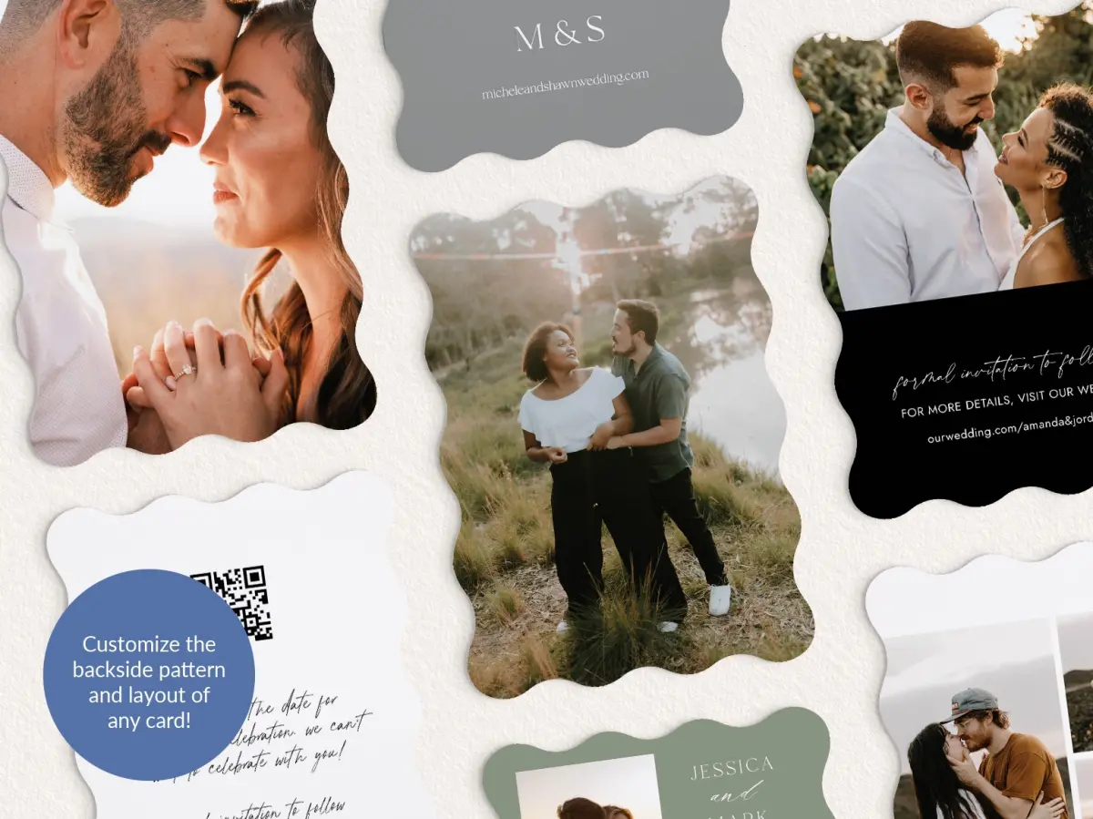 Back of Save the Date Card