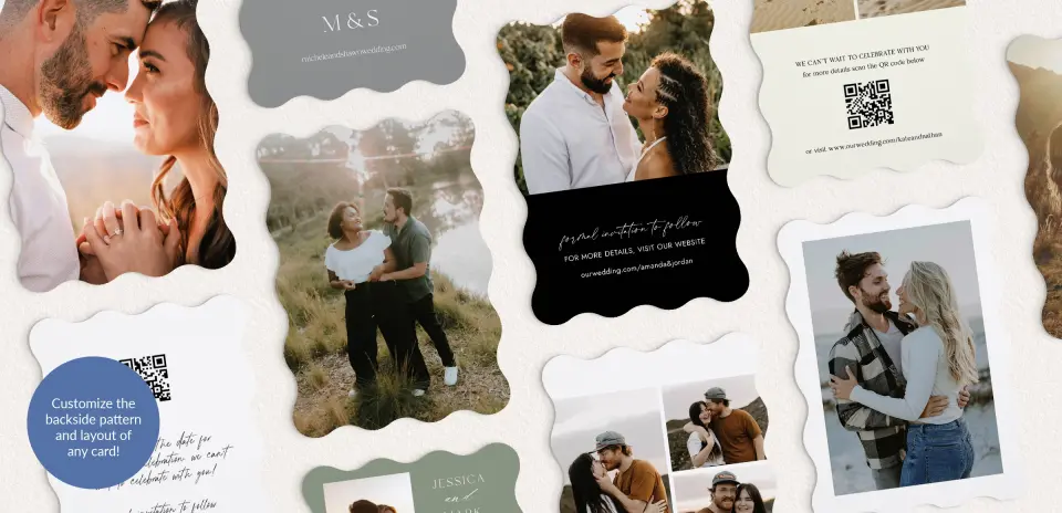 Back of Save the Date Card