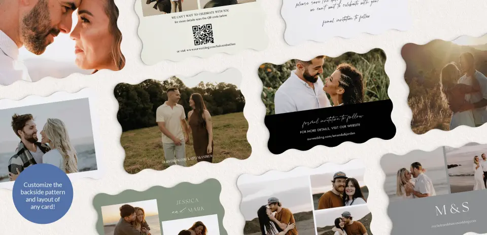Back of Save the Date Card