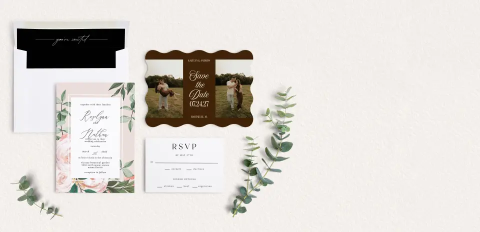 Front of Save the Date Card