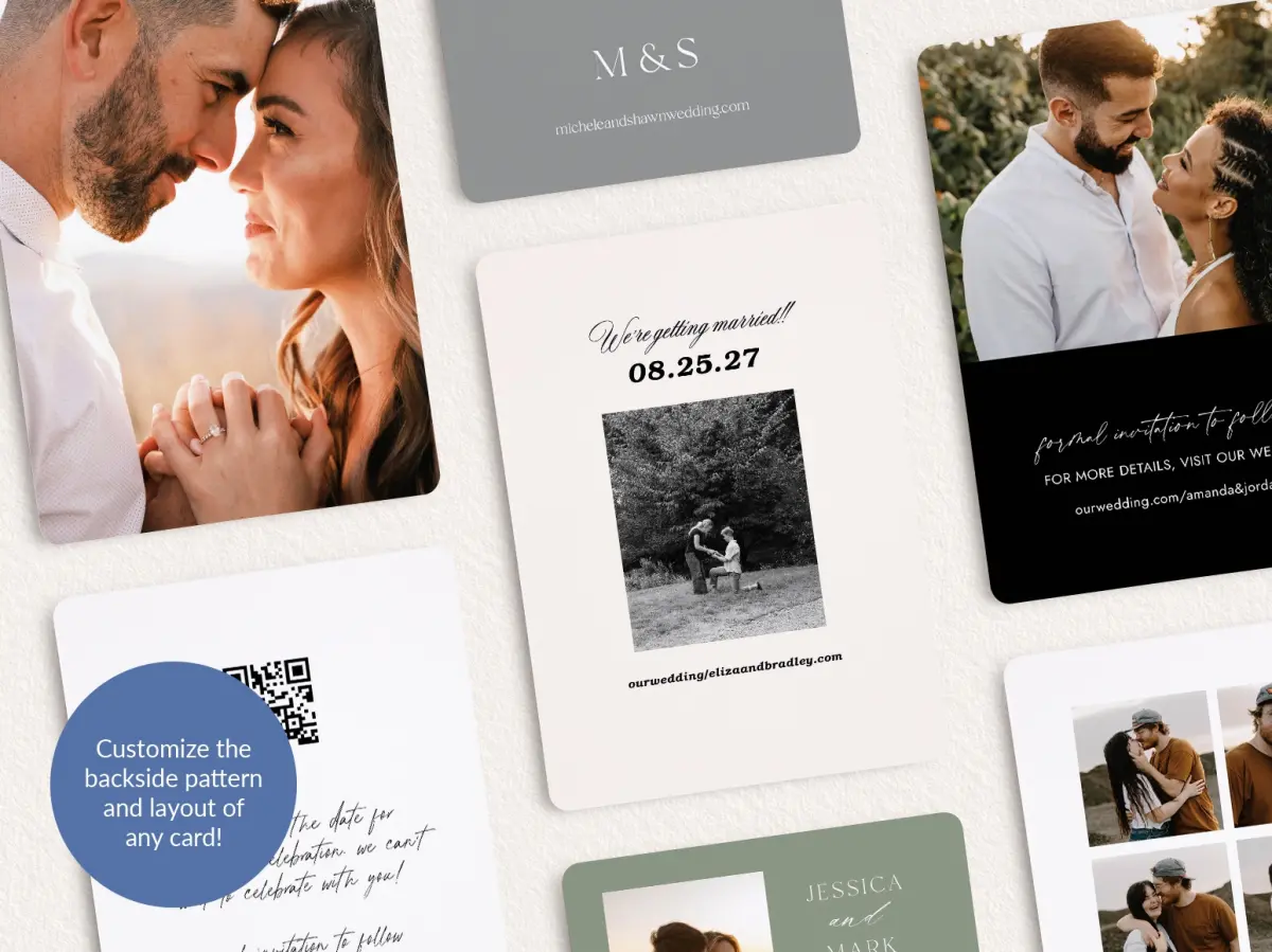 Back of Save the Date Card