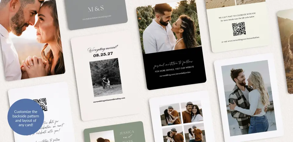 Back of Save the Date Card