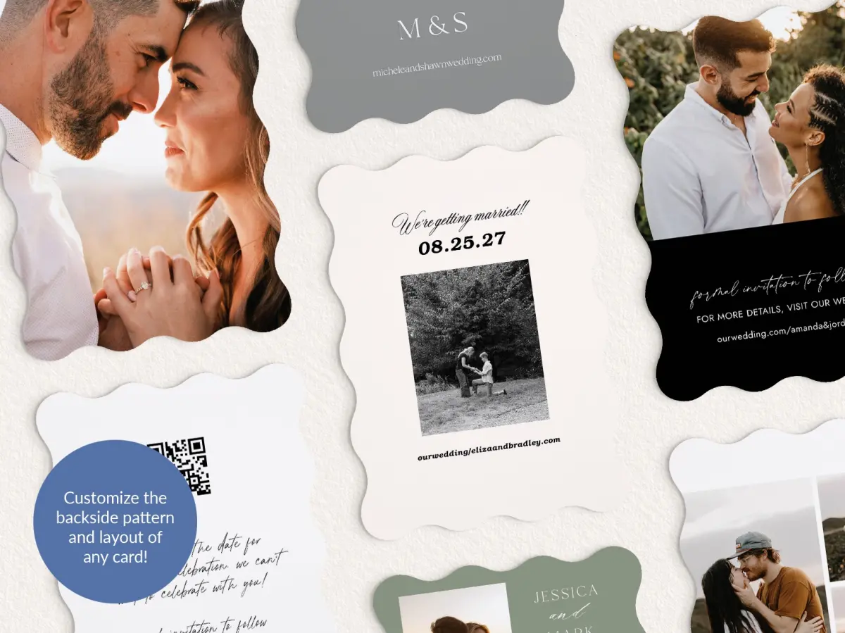 Back of Save the Date Card