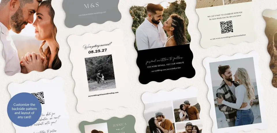 Back of Save the Date Card