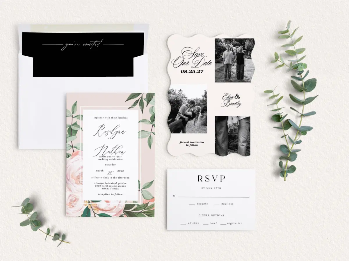 Front of Save the Date Card