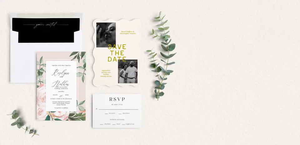 Front of Save the Date Card
