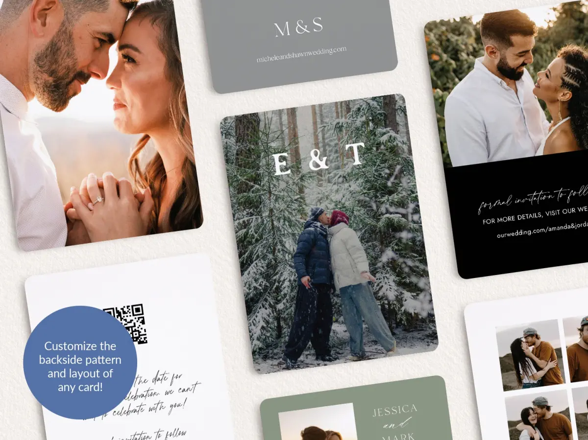 Back of Save the Date Card