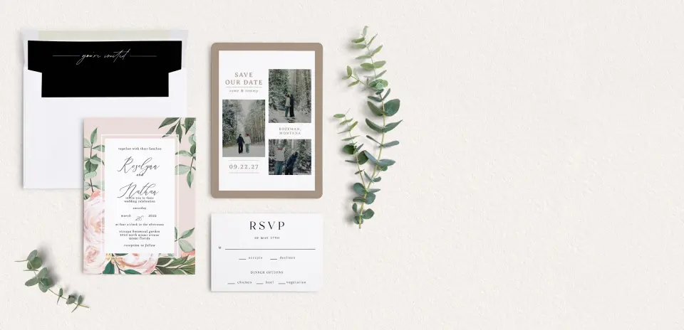 Front of Save the Date Card