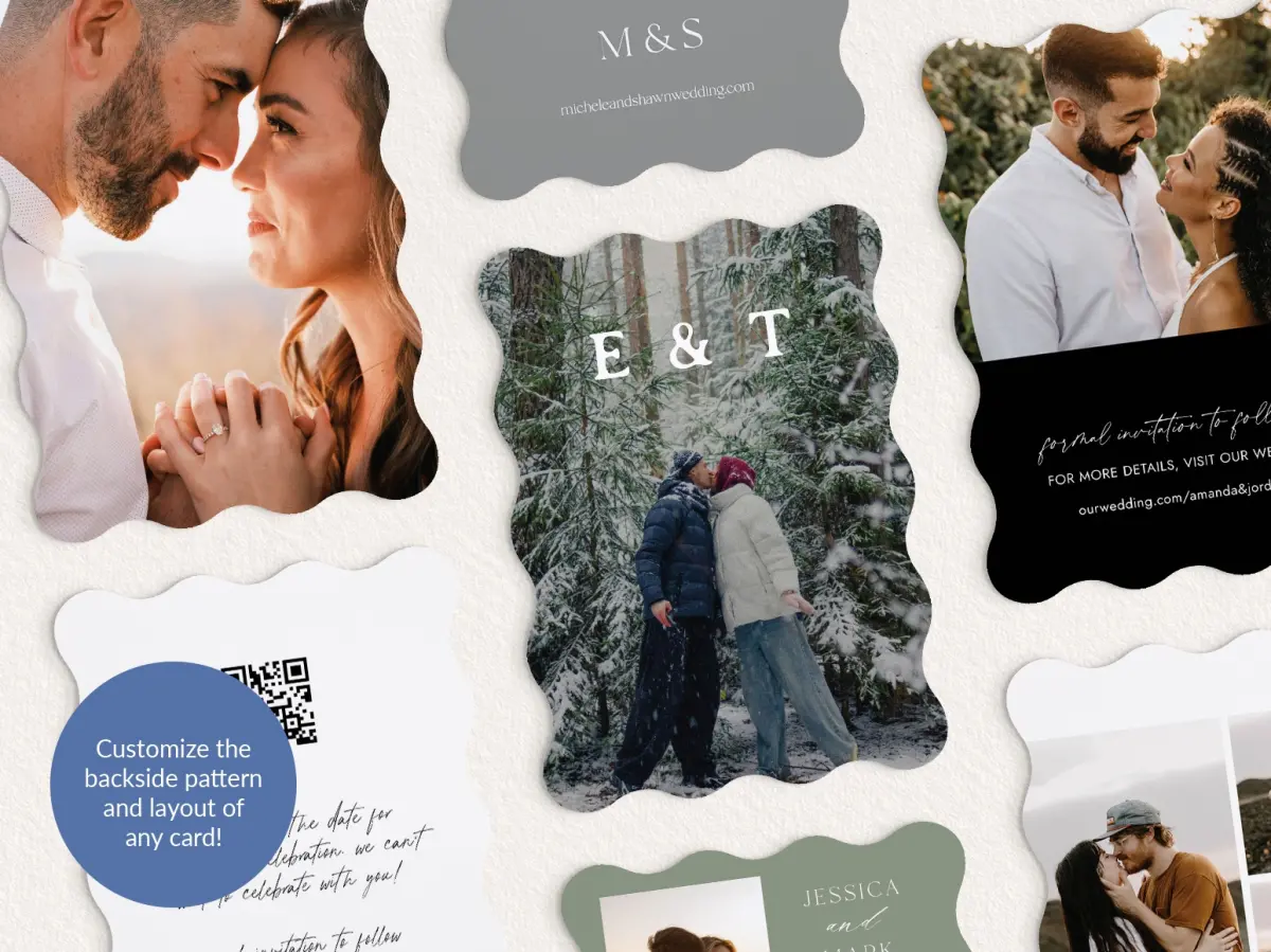 Back of Save the Date Card