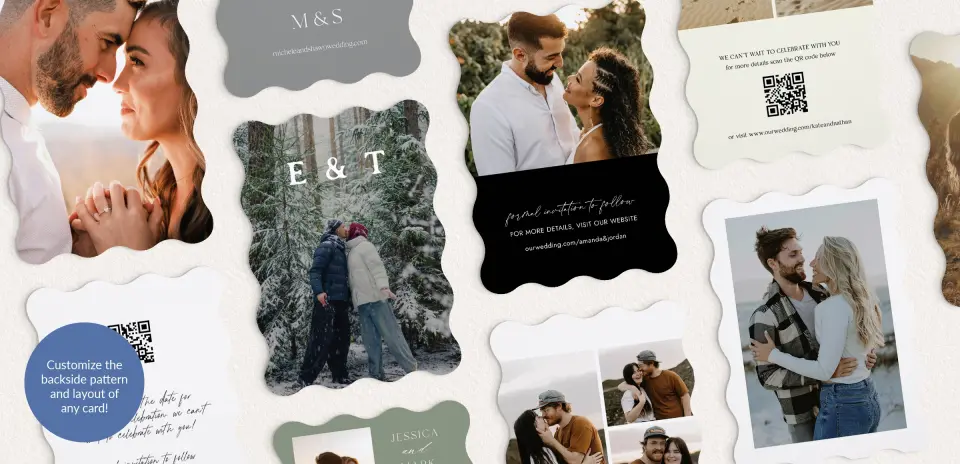 Back of Save the Date Card