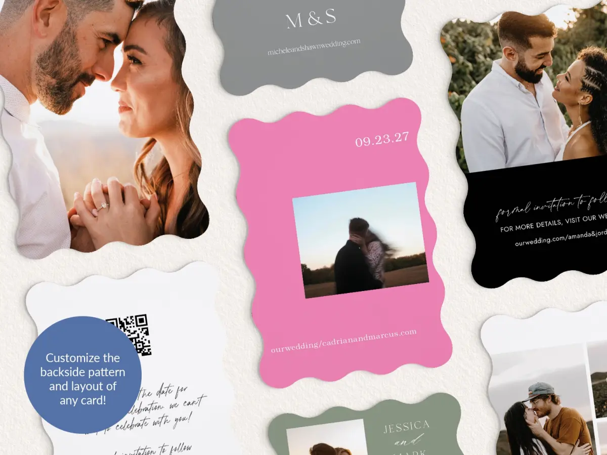 Back of Save the Date Card