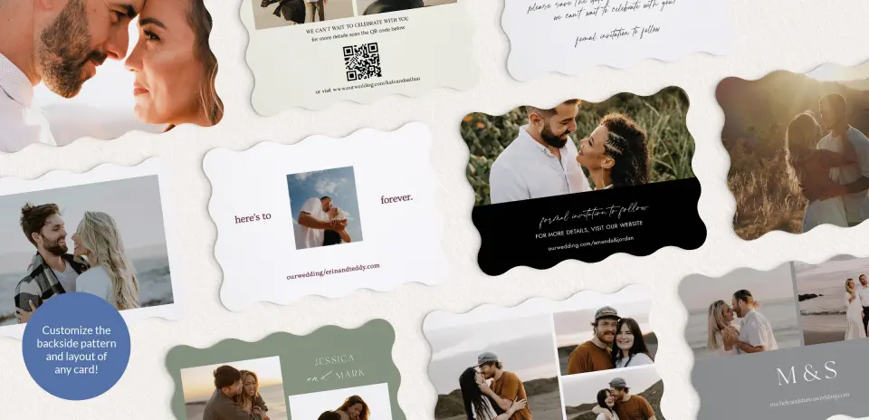 Back of Save the Date Card