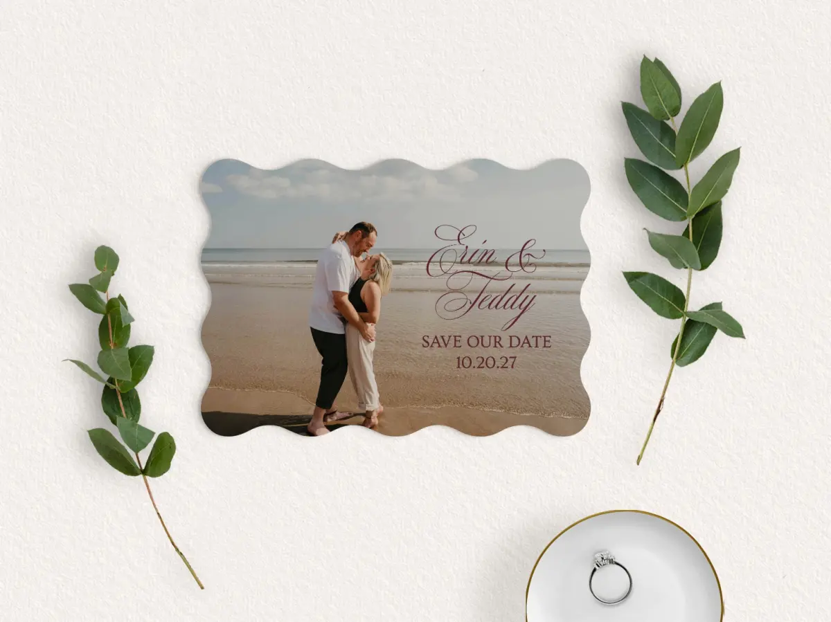 Save the Date Card with Optional Guest Addressing Service