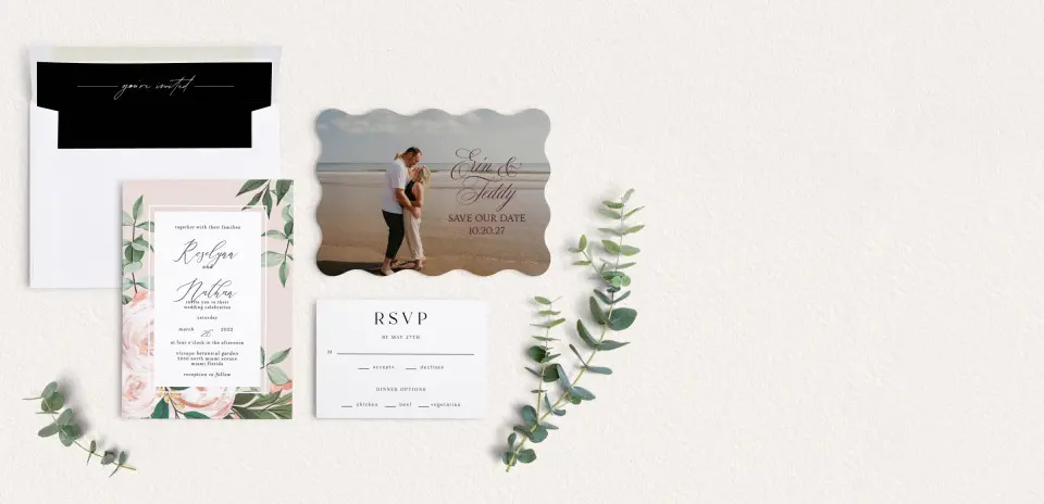 Front of Save the Date Card