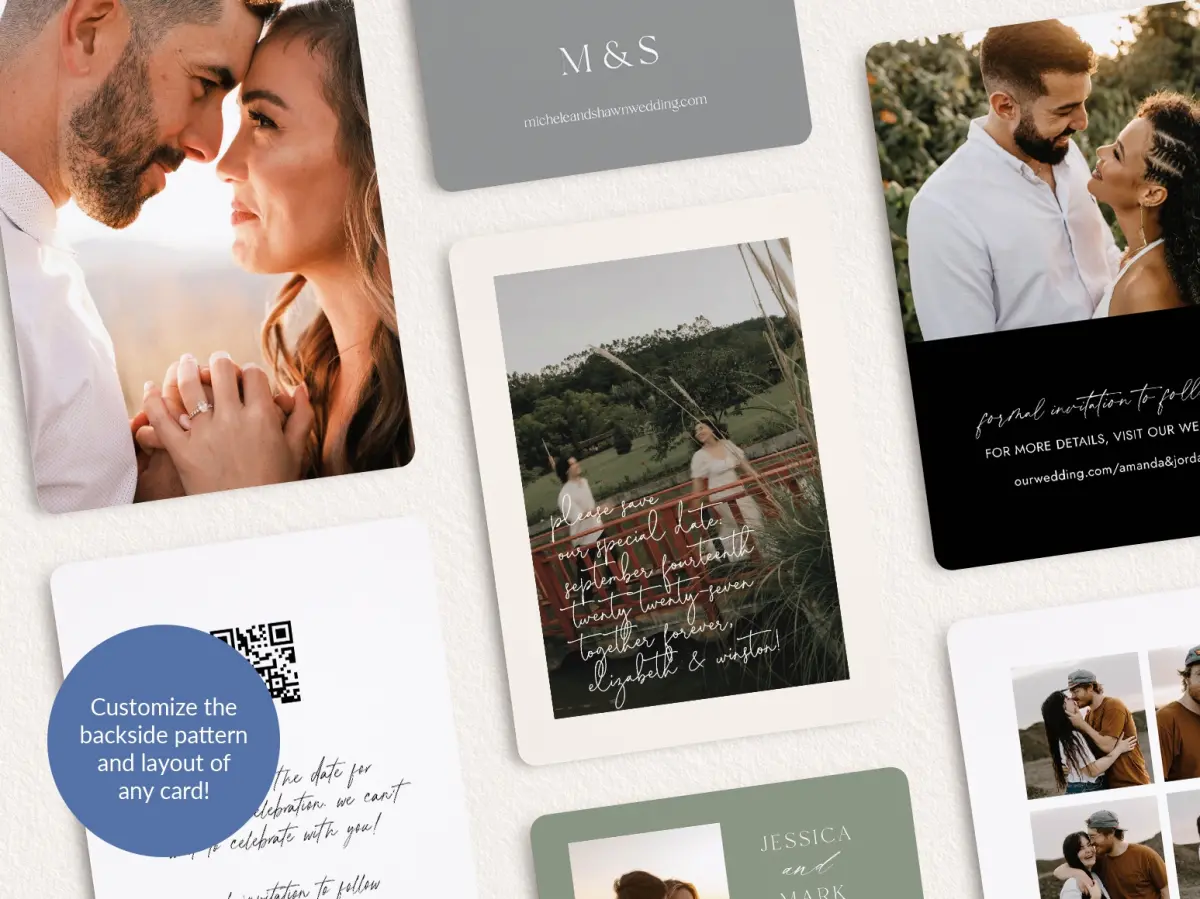 Back of Save the Date Card