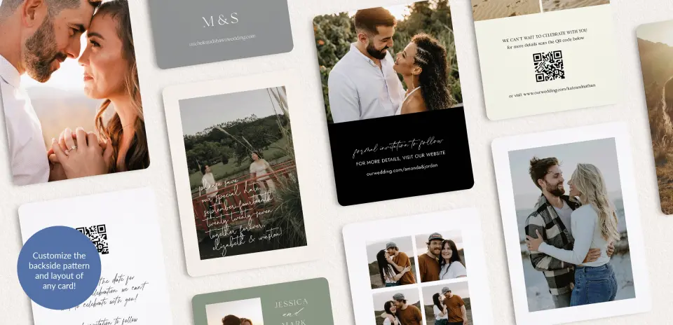 Back of Save the Date Card