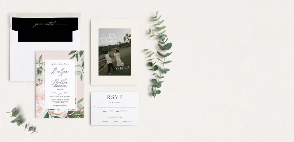 Front of Save the Date Card