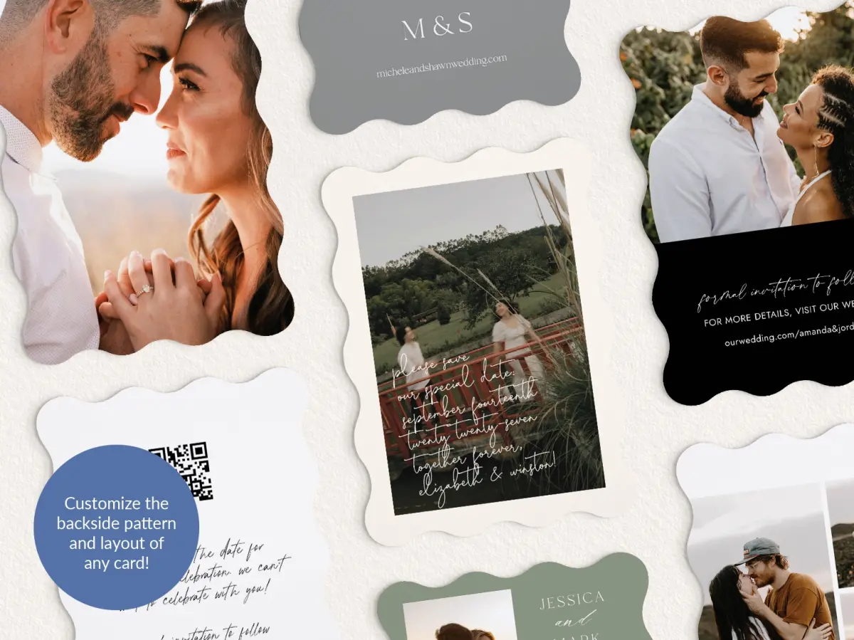 Back of Save the Date Card